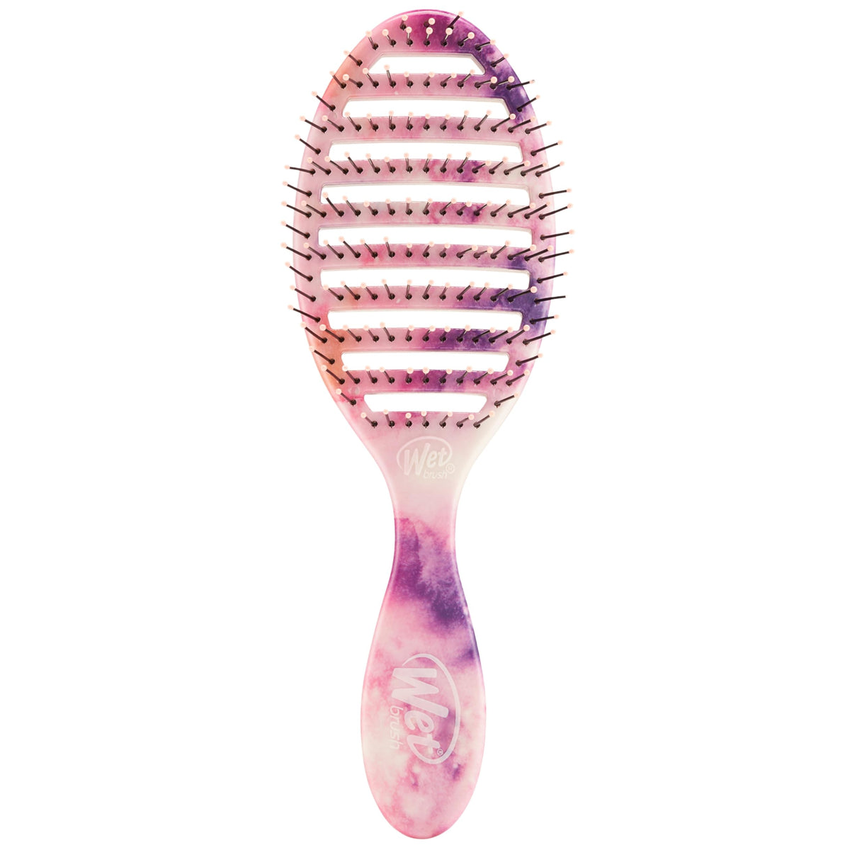 Wet Brush Speed Dry Hair Brush - Color Wash, Watermark - Vented Design and Ultra Soft HeatFlex Bristles Are Blow Dry Safe With Ergonomic Handle Manages Tangle and Uncontrollable Hair - Pain-Free