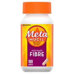 Metamucil, Daily Psyllium Husk Powder Supplement, 3-in-1 Fibre for Digestive Health, Capsules, 100 Count