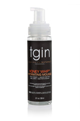 Thank God It's Natural Tgin Honey Whip Hydrating Mousse for Natural Hair - Dry Hair - Curly Hair - Damaged Hair - 8 Oz., 8 ounces