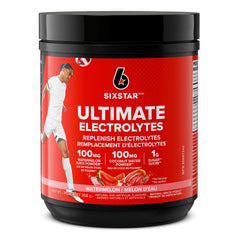 Six Star Electrolyte Powder | Six Star Ultimate Hydration | Replenish Electrolytes with 100mg of Coconut Water Powder + Watermelon Powder + Zinc + Magnesium | Hydration Powder | Watermelon (50 Servings)