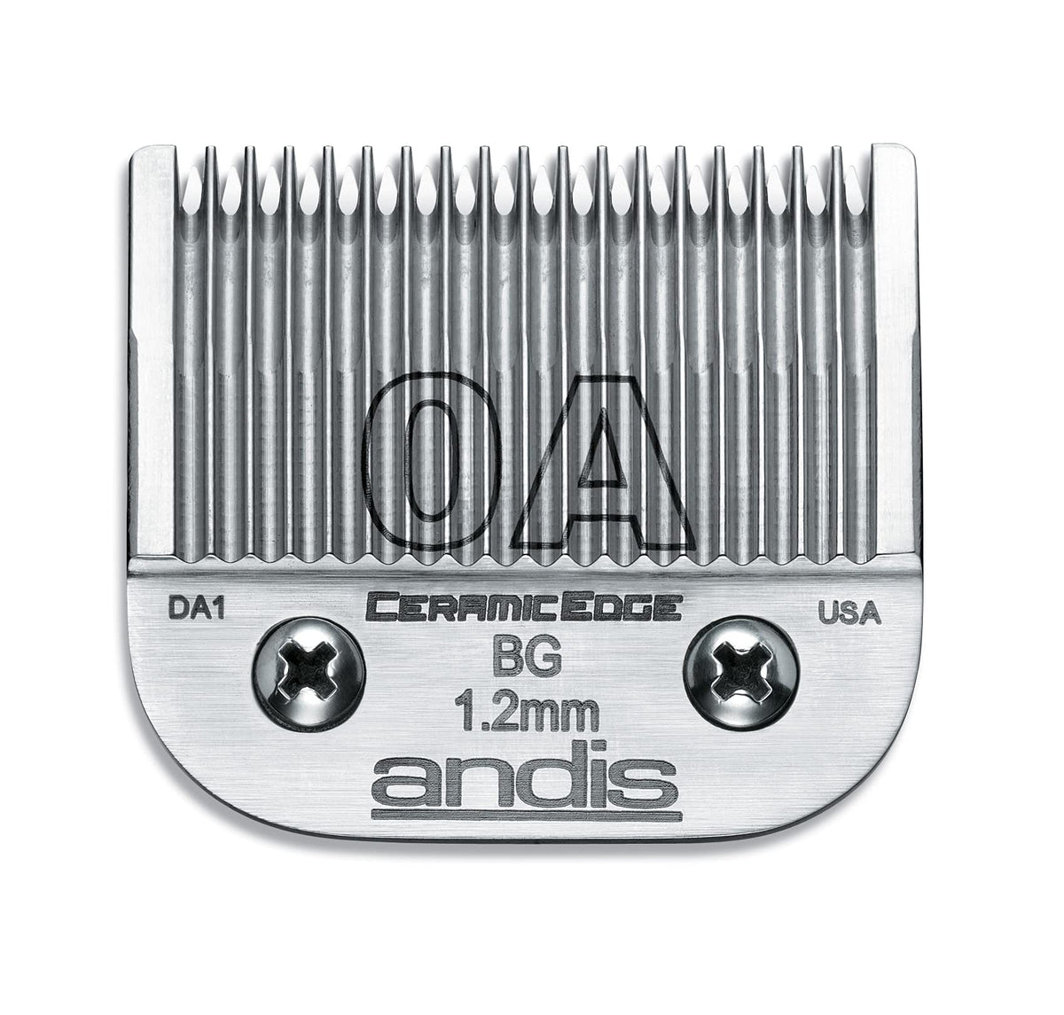 Andis CeramicEdge Carbon-Infused Steel Pet Clipper Blade, Size-0A, 3/64-Inch Cut Length (64470)