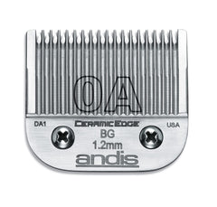 Andis CeramicEdge Carbon-Infused Steel Pet Clipper Blade, Size-0A, 3/64-Inch Cut Length (64470)