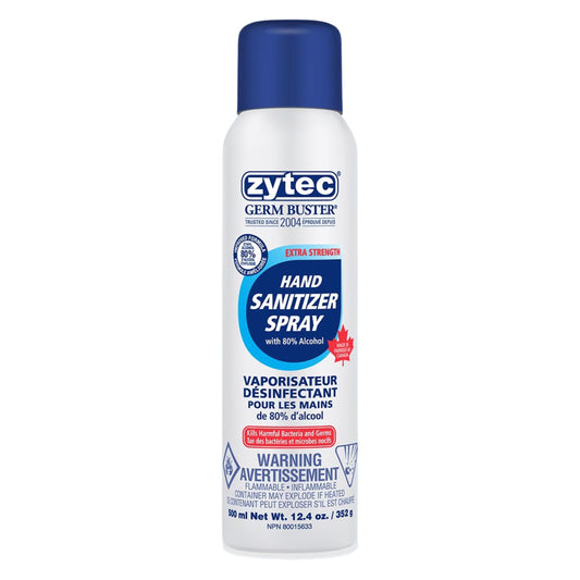 zytec Germ Buster Sanitizer Spray Extra Strength 80-Percent, 352 Gram