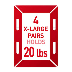 Command 20 Lb XL Heavyweight Picture Hanging Strips, Damage Free Hanging Picture Hangers, No Tools Heavy Duty Wall Hanging Strips for Back to School Dorm Organization, 8 Pairs (16 Strips)