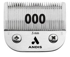 Andis Carbon-Infused Steel UltraEdge Dog Clipper Blade, Size-000, 1/50-Inch Cut Length (64084)