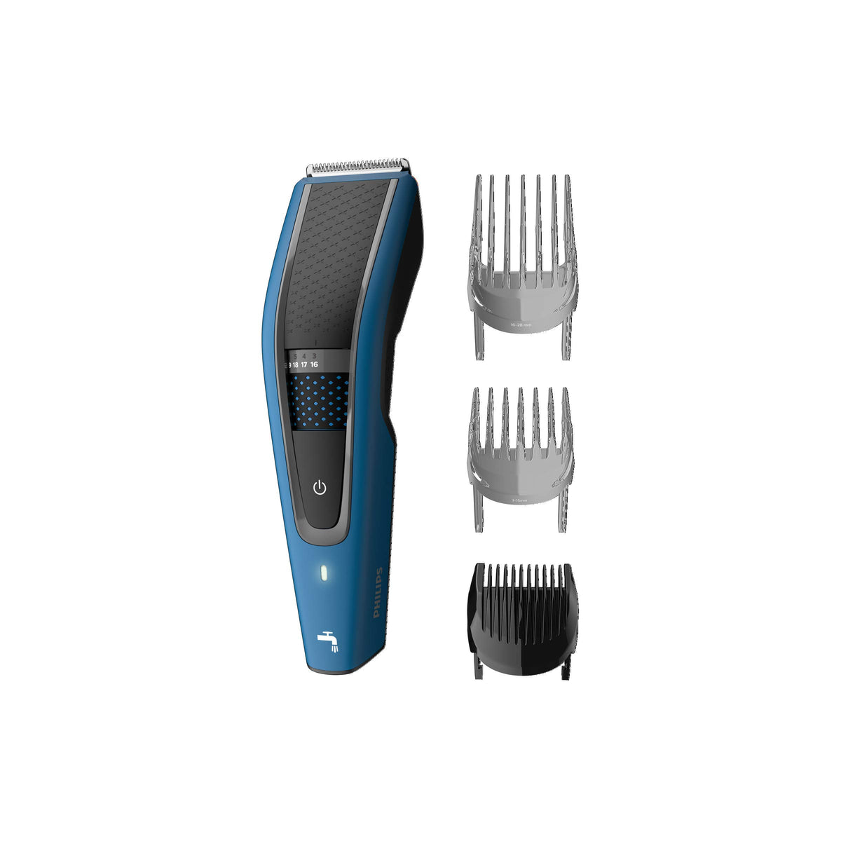 Philips Hair Clipper Series 5000, Washable Hair Clipper with DualCut Technology & 3 accessories, HC5612/15