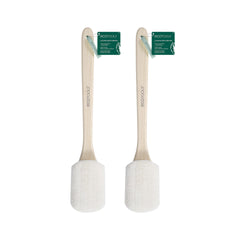 EcoTools Loofah Bath Brush With Bamboo Handle, Body Scrubber Sponge (Pack of 2)