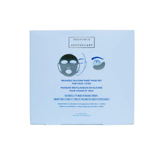 Province Apothecary Reusable Silicone Sheet Mask Set For Eyes and Face, 1 ct.