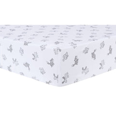 Trend Lab Aztec Forest Fitted Crib Sheet, Gray/White