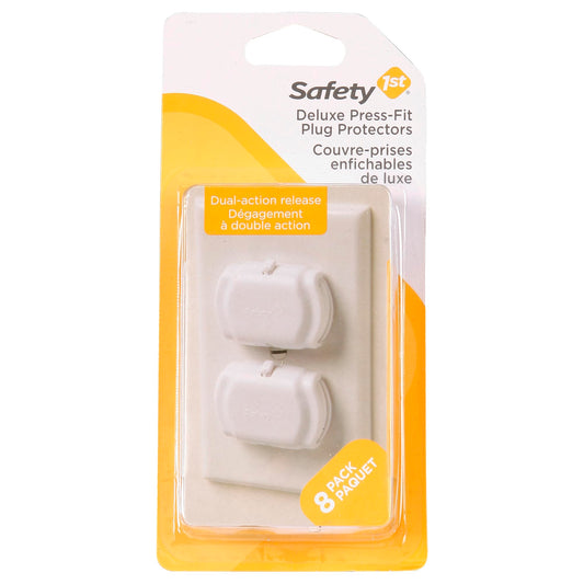 Safety 1st Deluxe Press Fit Outlet Plugs, 8-Count