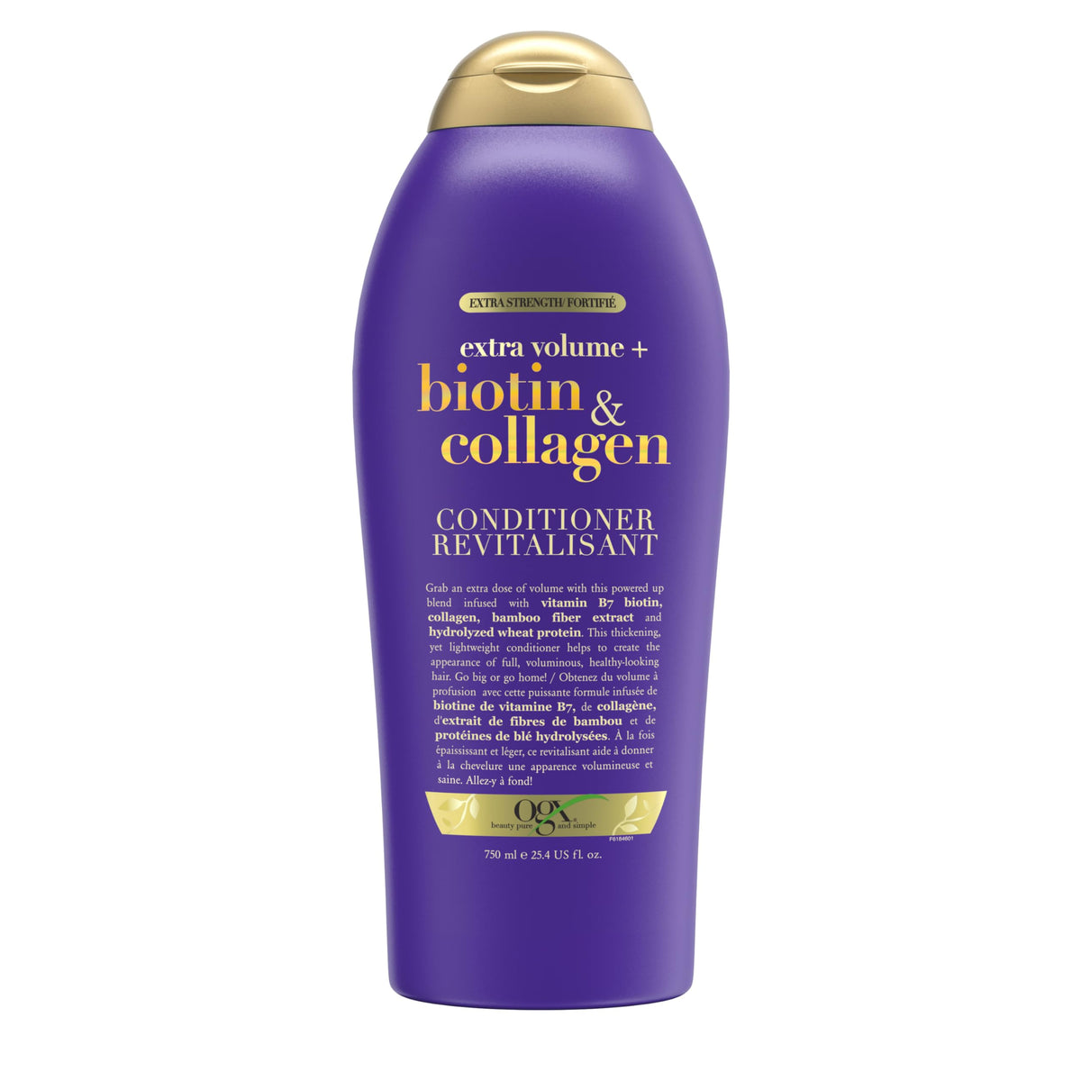 OGX Biotin & Collagen Extra Strength Volumizing Conditioner for Thicker, Fuller Hair 750 milliliters