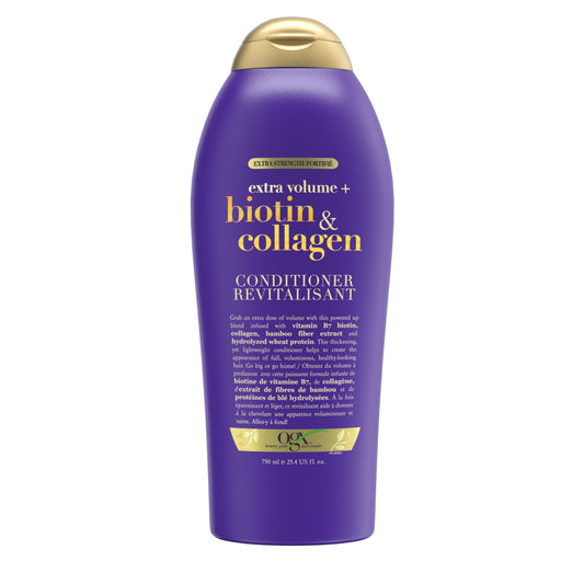 OGX Biotin & Collagen Extra Strength Volumizing Conditioner for Thicker, Fuller Hair 750 milliliters