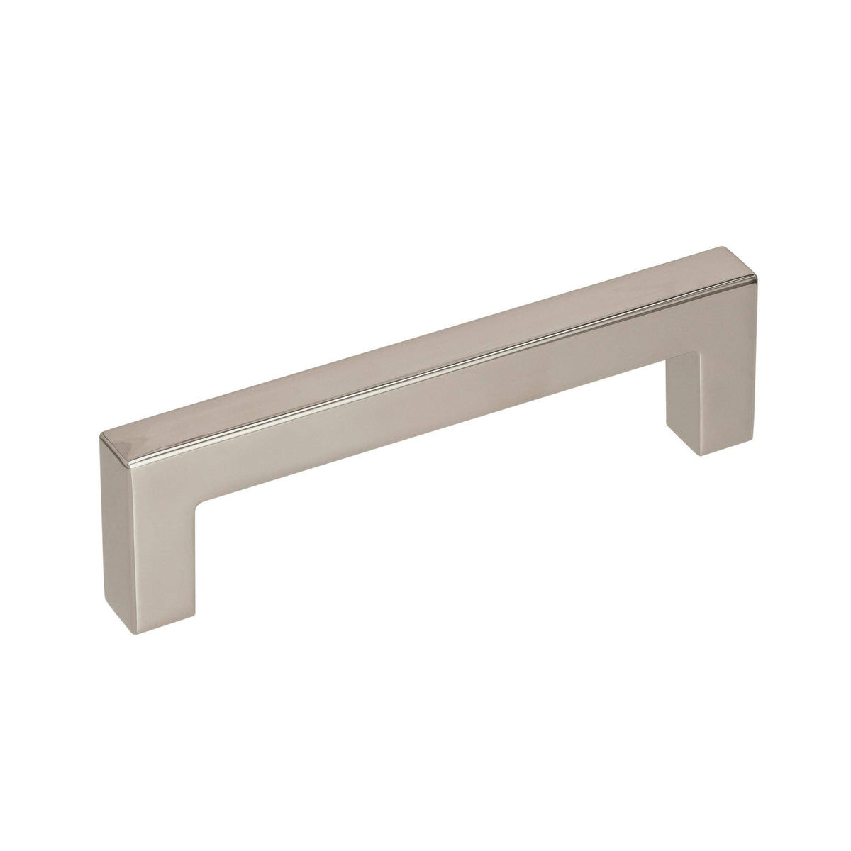Amerock | Cabinet Pull | Polished Nickel | 3-3/4 inch (96 mm) Center to Center | Monument | 1 Pack | Drawer Pull | Drawer Handle | Cabinet Hardware