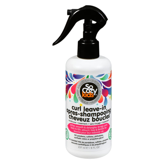 So Cozy Leave In Conditioner Spray (237ml) Paraben-Free Detangler for Kids' Curly Hair, Deep Conditioner & Tangle-Free Curls, Gentle & Nourishing with Keratin, Vitamin B5, Olive Oil & Jojoba Oil