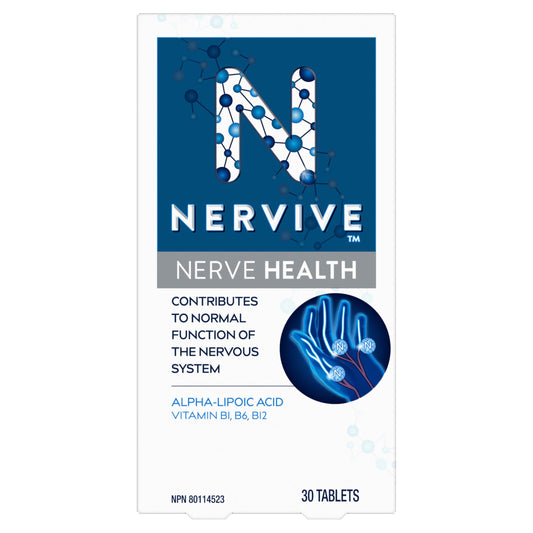 Nervive, Nerve Health, for Nervous System, Alpha Lipoic Acid, ALA, Vitamins B1-Thiamine, B6, B12, 30-Day Supply, 30 Count