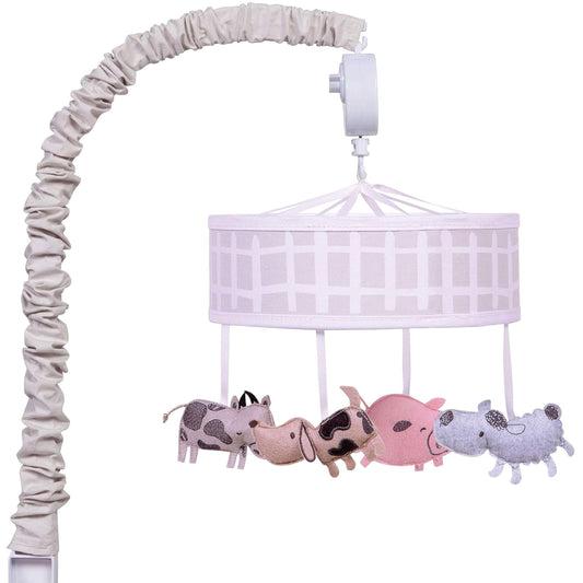 Trend Lab Musical Crib Mobile, Farm Stack, Baby Mobile, Nursery, 24x20 Inch (Pack of 1)