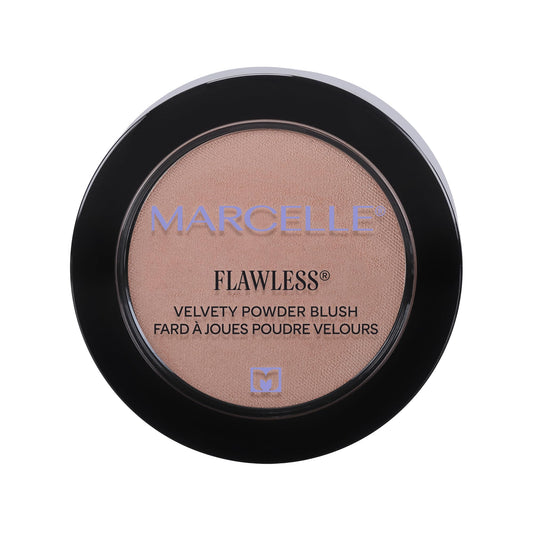 Marcelle Flawless Velvety Powder Blush, Natural, Talc-Free, Natural Healthy Glow, Smooth, Velvety Texture, Hypoallergenic, Fragrance-Free, Cruelty-Free, Paraben-Free, 3 g