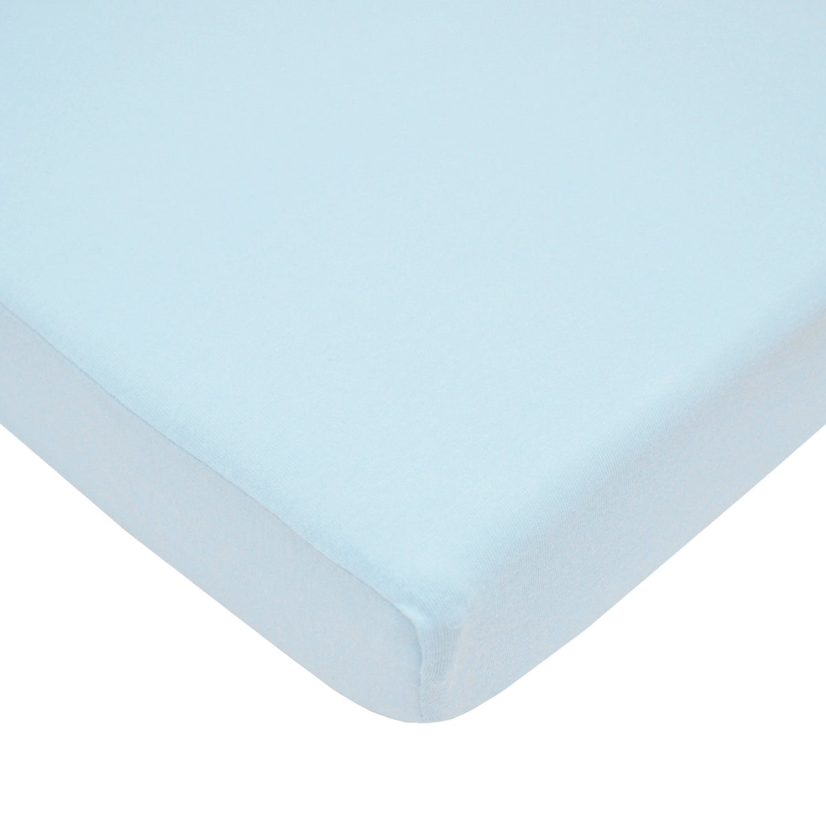 American Baby Company 100% Natural Cotton Fitted Pack and Play Sheet 39" x 27" - Soft & Breathable Pack N Play Sheet for Playpen, Playard & Mini Crib Mattress, Blue, for Boys & Girls