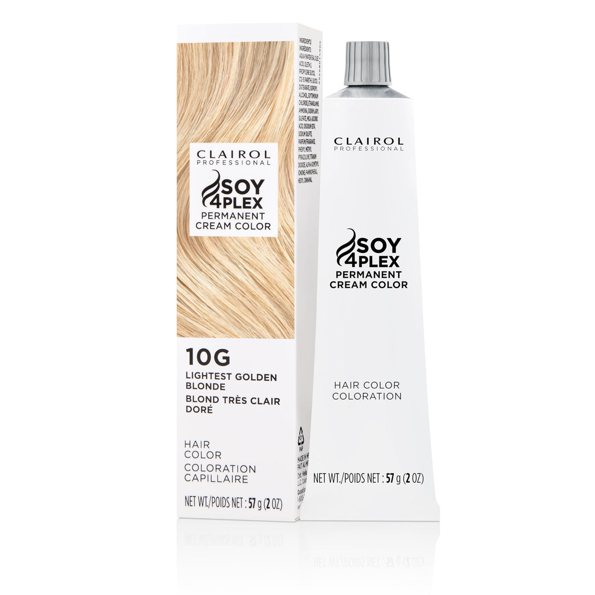 Clairol Professional Crème Permanente, 10g Lightest Gold Blond, 2 oz. - Packaging May Vary