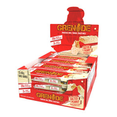 Grenade High Protein, Low Sugar Bar - White Chocolate Salted Peanut, 12 x 60 g