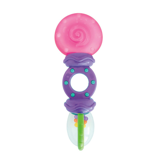 BRIGHT STARTS Pink Rattle and Teethe