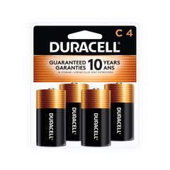Duracell Coppertop C Batteries, 4 Count (Pack of 1), C Battery with Long-lasting Power, All-Purpose Alkaline Battery for Household and Office Devices