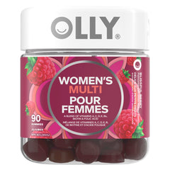 OLLY Women's Multi Gummy Supplement with no artificial flavours and colours Blissful Berry multivitamin to help support women's health 45 day supply 90 gummies