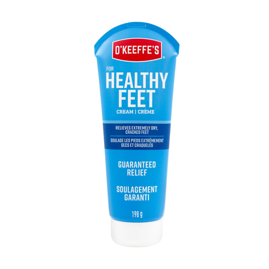 O'Keeffe's Healthy Feet Foot Cream, Relieves and Repairs Extremely Dry Cracked Feet, Instantly Boosts Moisture, 7 oz / 198 g, Tube, (Pack of 1) 106397, white