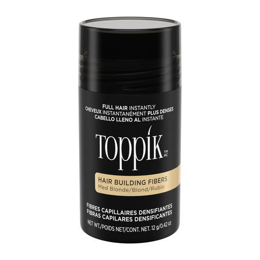 Toppik Hair Building Fibres for Instantly Fuller Hair (MEDIUM BLONDE), 12-g