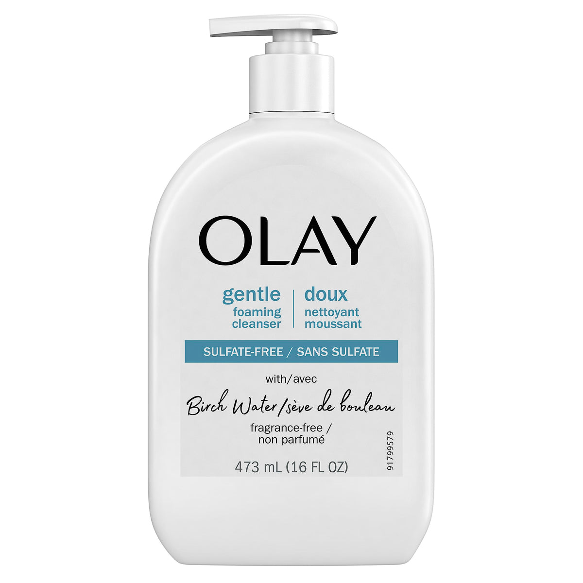 Olay Gentle Foaming Face Wash with Birch Water, Fragrance-Free, 160 Fl Oz. (473 mL)