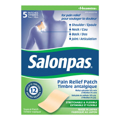 Salonpas 12 Hour Pain Relief Patch, 5 Count