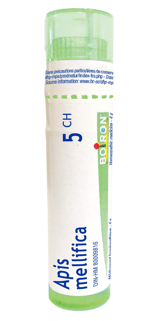 Apis mellifica 5ch,Boiron homeopathic medicine, 4g