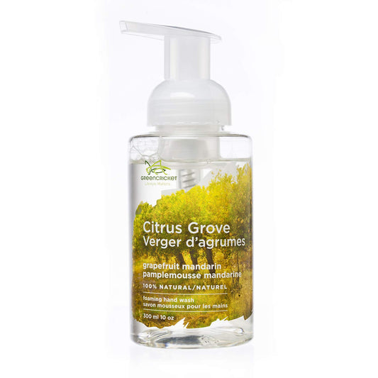 Green Cricket 100% Natural Citrus Grove Foaming Hand Wash 300 ml pump bottle 300ml