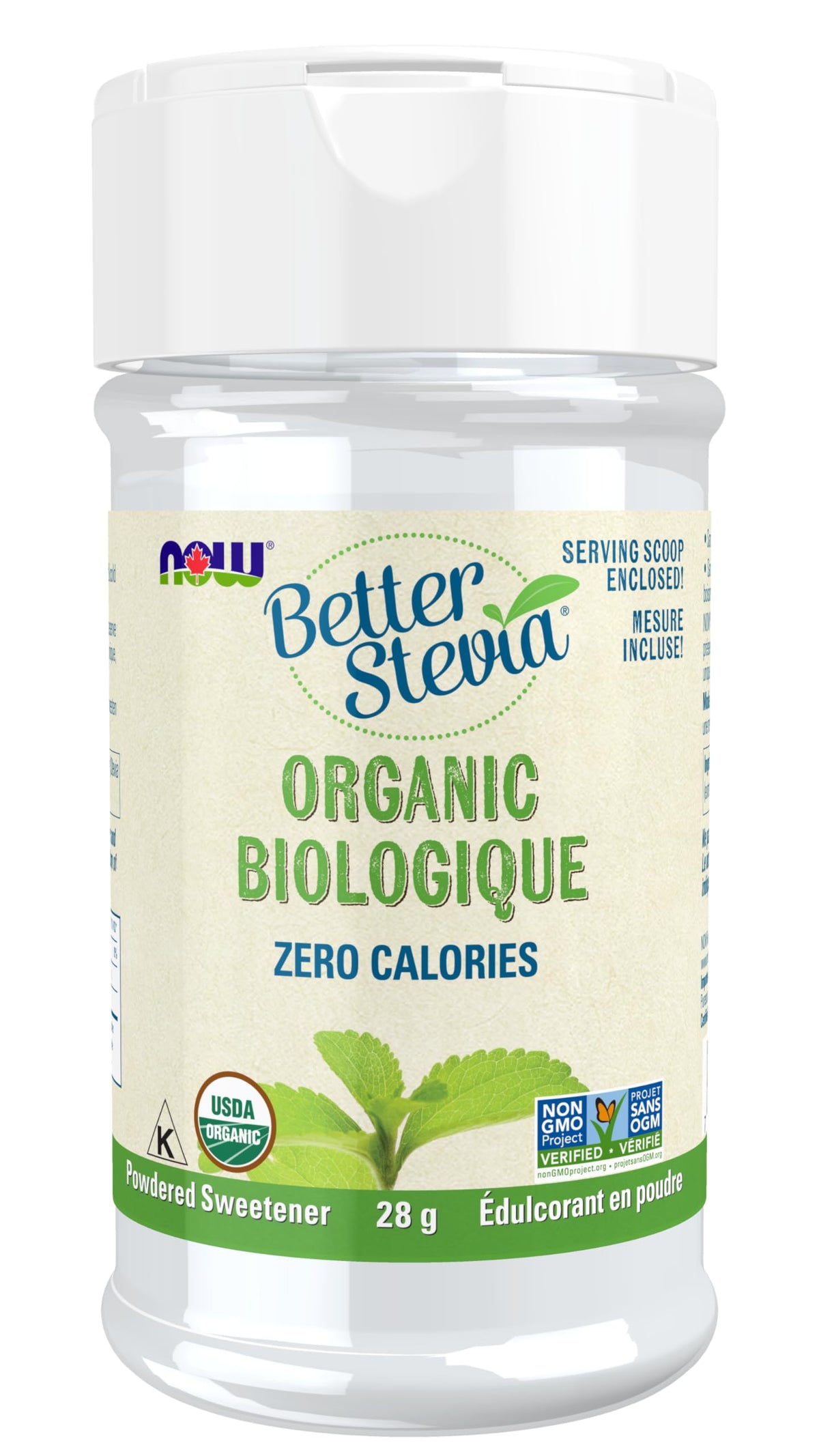 NOW BetterStevia, Organic Zero-Calorie Extract Powder, Keto Friendly, Suitable for Diabetics, No Erythritol, 28g