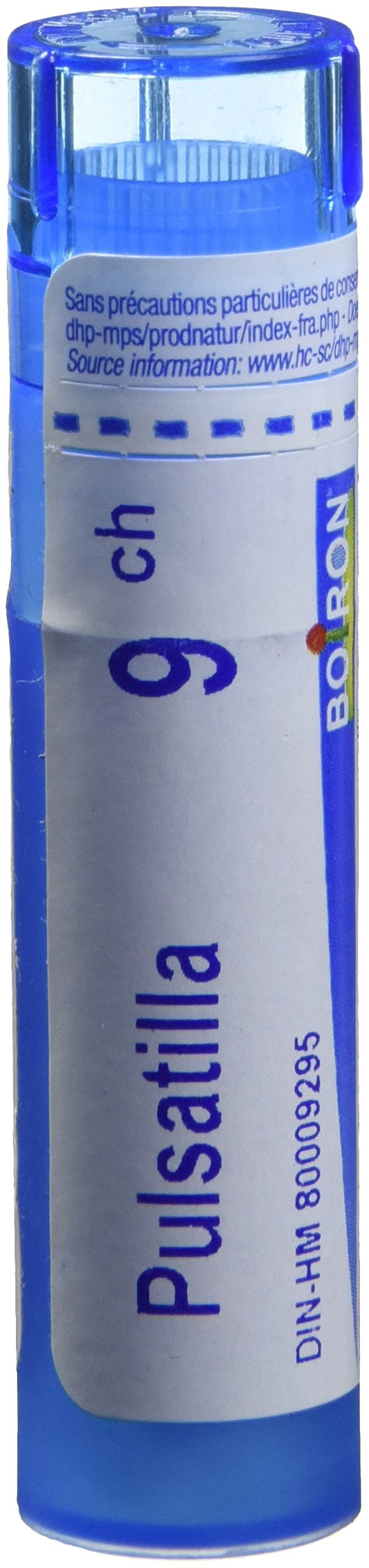 Boiron Pulsatilla 9ch,Homeopathic medicine. Each tube contains 4 g (approximately 80 pellets)