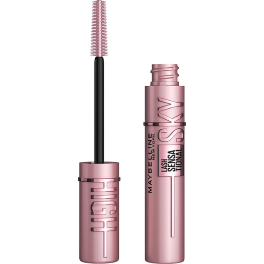 Maybelline New York Lash Sensational Sky High Mascara, Washable Lengthening Eyelash Mascara, True Brown, 7.2 mL