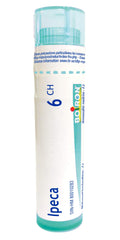 Boiron Ipeca 6ch,Homeopathic medicine. Each tube contains 4 g (approximately 80 pellets)