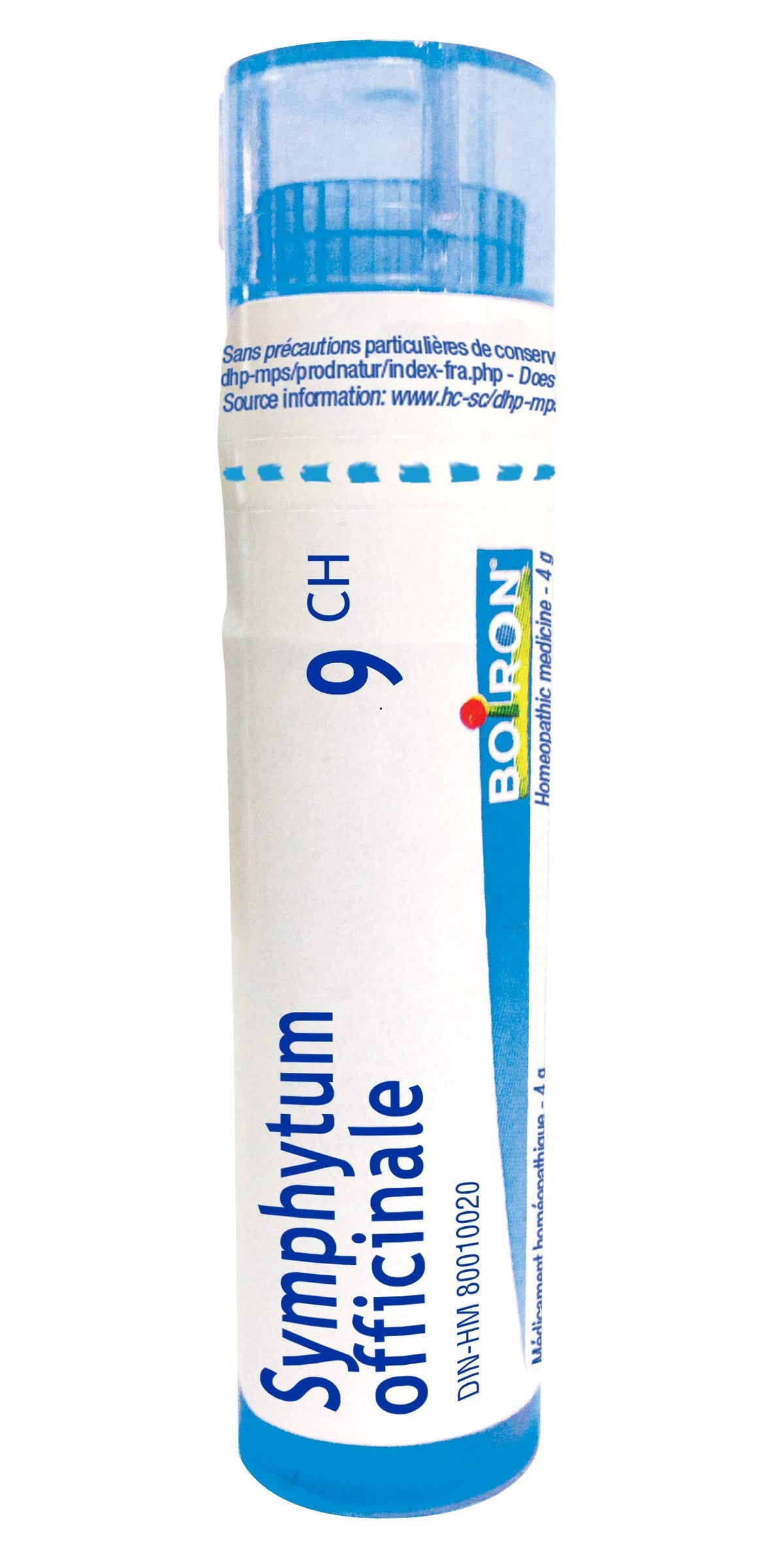 Boiron Symphytum officinale 9ch,Homeopathic medicine. Each tube contains 4 g (approximately 80 pellets)
