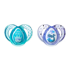Tommee Tippee Closer to Nature Everyday Baby Pacifier, Boy, Blue, 6-18 months, 2 Count, BPA-Free (Designs May Vary)