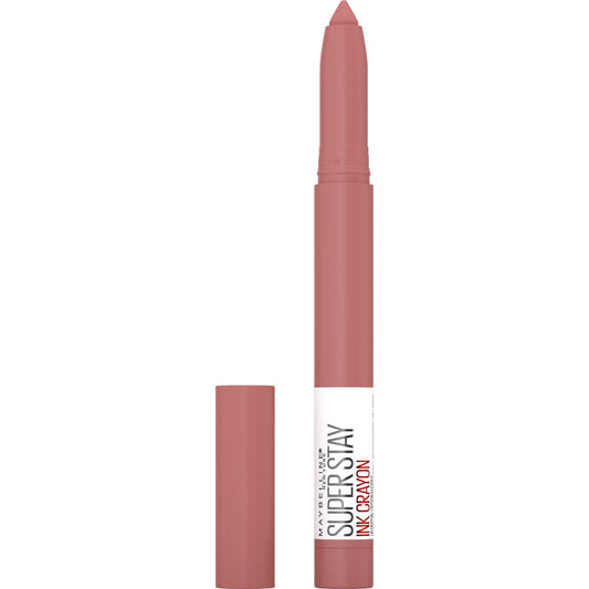 Maybelline Super Stay Ink Crayon Lipstick, Precision Tip Matte Lip Crayon with Built-in Sharpener, Longwear Up To 8Hrs, On the Grind, 1.2g