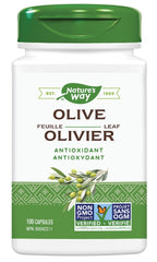 Nature's Way Olive Leaf Capsules - Antioxidant For Maintenance of General Health - 500mg of Olive Leaf per Capsule, 100 Vegetarian Capsules