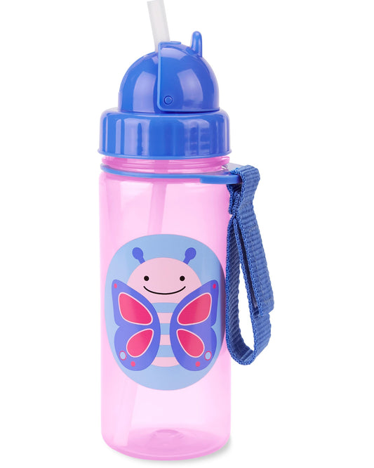 Skip Hop Toddler Sippy Cup with Straw, Zoo Straw Bottle 13 oz, Butterfly (Discontinued ler Sippy Cup with Straw, Zoo Straw Manufacturer)