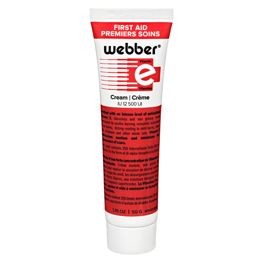 Webber Natural First Aid Cream, Protects against Infections and Provides fast healing with Vitamin E to fight Scars, Burns, Wrinkles and Very Dry Skin