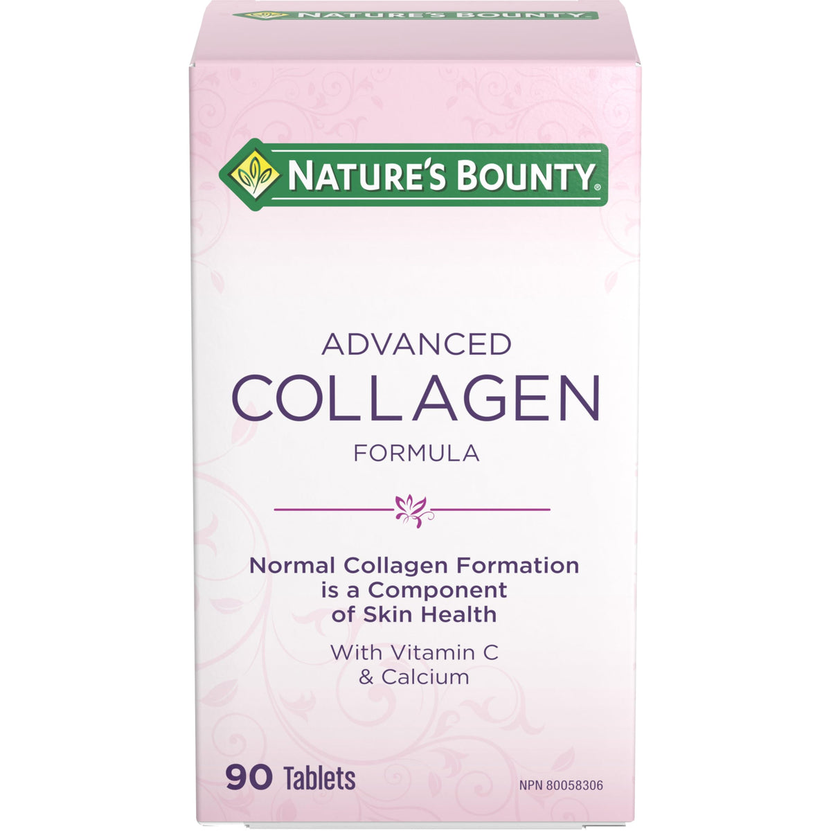 NATURE'S BOUNTY Advanced Collagen Formula, Helps Normal Collagen Formation, Helps Repair Connective Tissue, Supports Immune Function & Red Blood Cell Formation, Tablets, 115.9 g