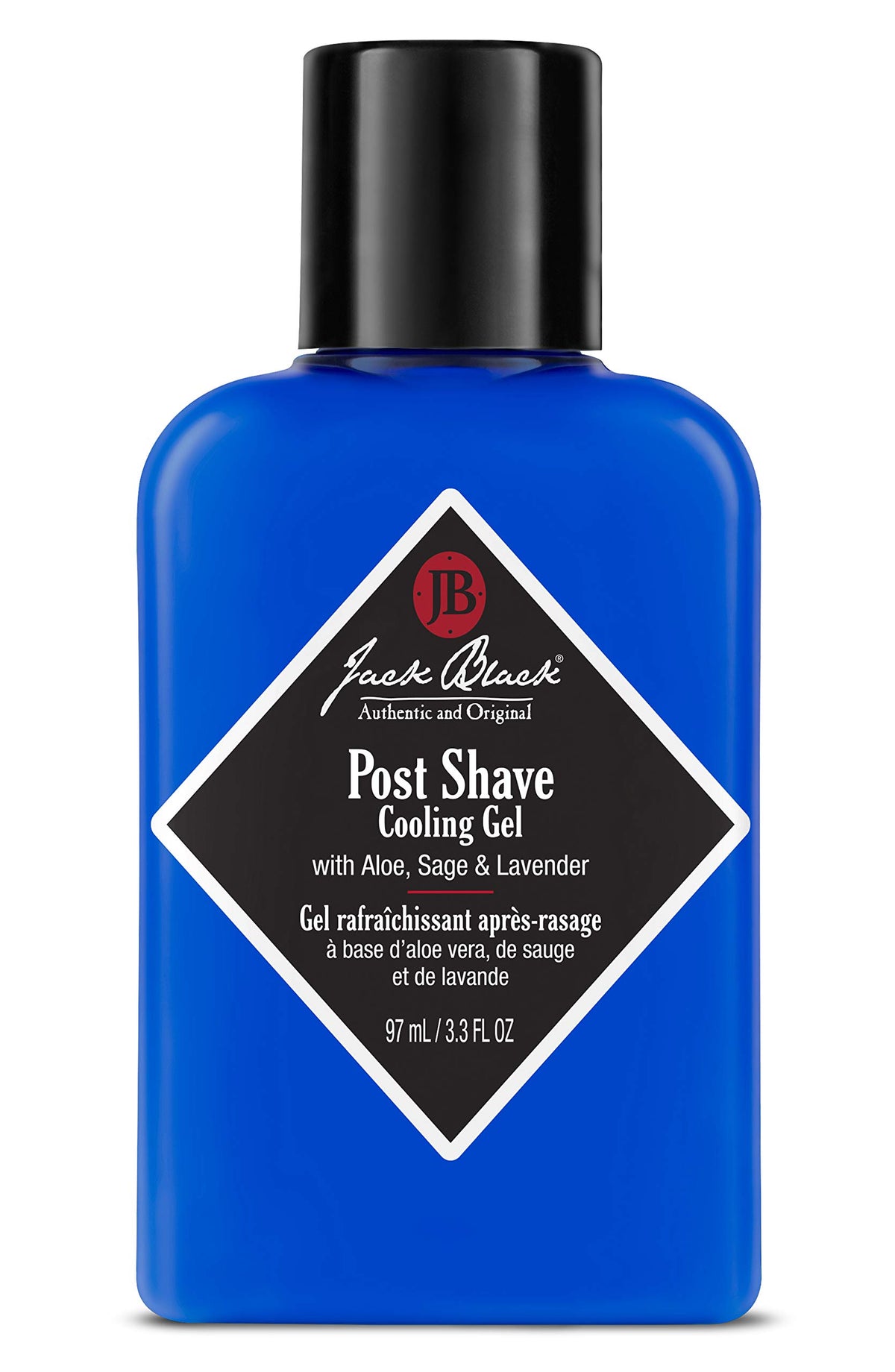 Jack Black Post Shave Cooling Gel - Lightweight Soothing & Hydrating After-Shave Gel for Men - Aloe Vera, Chamomile & Tea Tree Leaf Oil - 97ml