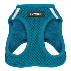 Voyager Step-in Air Dog Harness - All Weather Mesh, Reflective, No Pull Harness for Small, Medium Dogs, Cats - Secure with Hook & Loop Fastener, Buckle, Double D-Rings - Turquoise, XXXS