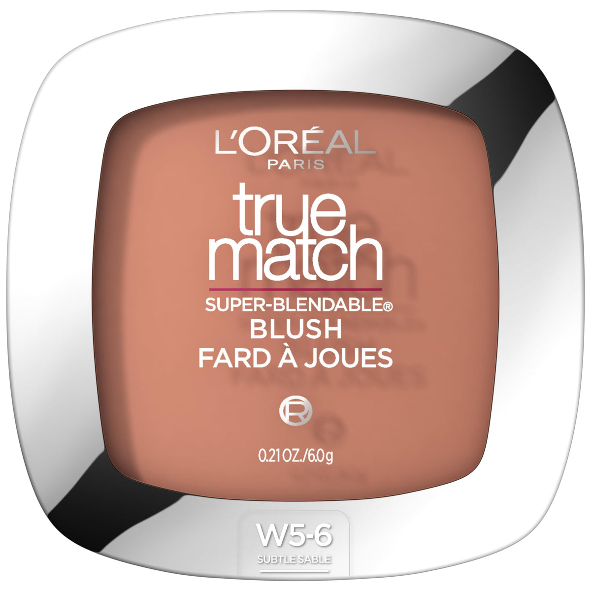 L'Oreal Paris True Match Super-Blendable Blush, Soft Blush Powder, Subtle Sable, 0.21 oz.