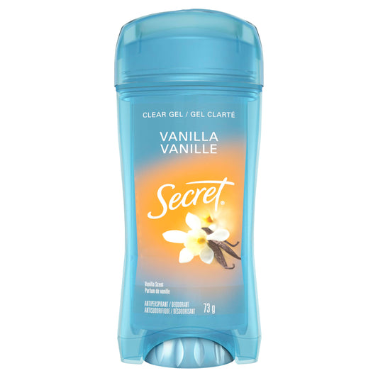 Secret Clear Gel Antiperspirant and Deodorant, Vanilla Scent, 73 grams