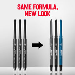 Revlon ColorStay Pencil Waterproof Eyeliner, Smudge-Proof, Eye Makeup with Built-In Sharpener, Packaging May Vary, 201 Black, 0.01 oz
