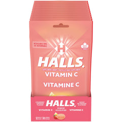 HALLS VITC STRWBRYLEMD BG 30PC, Pack of 12